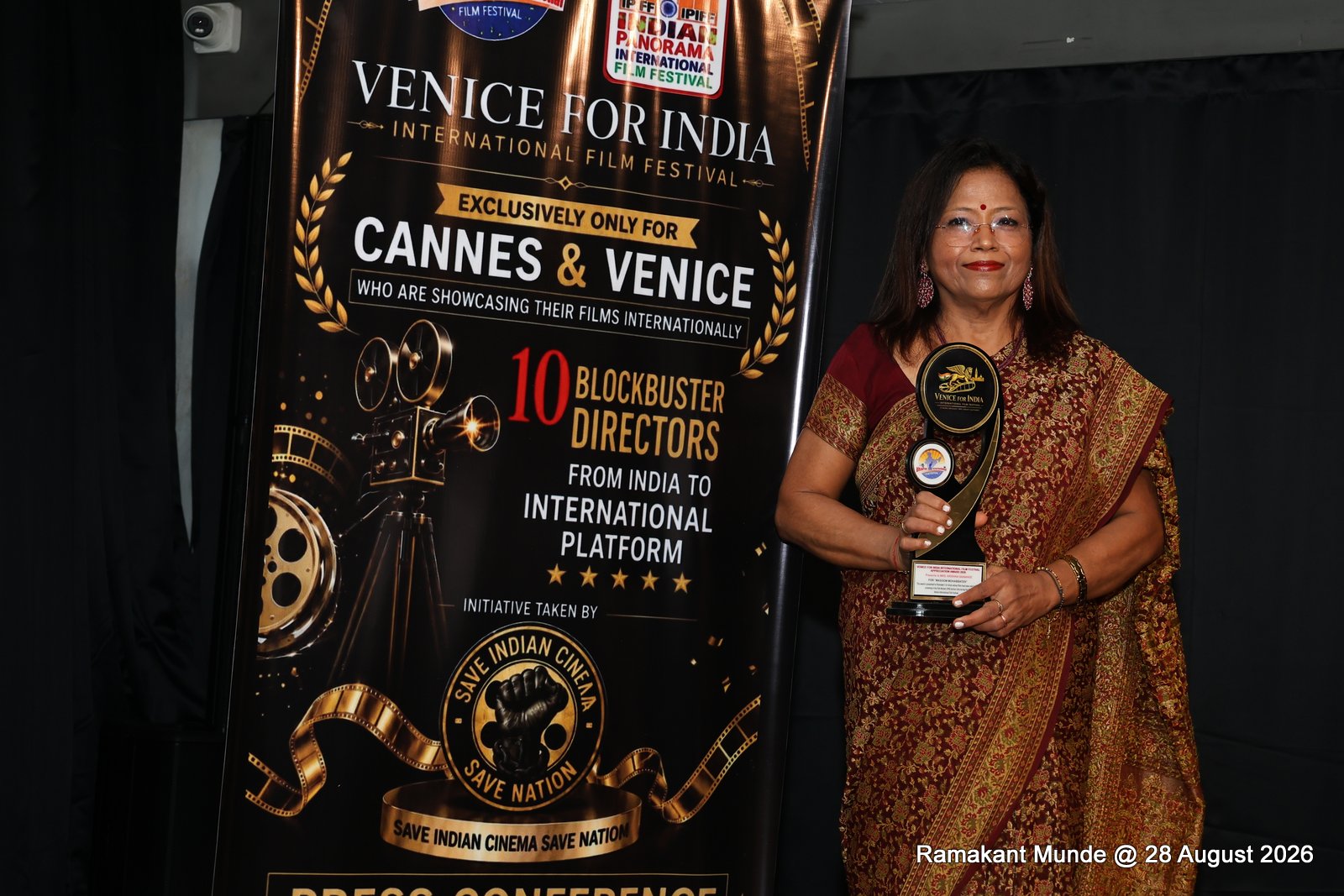 Krishna Sainanee with Venice for India Trophy